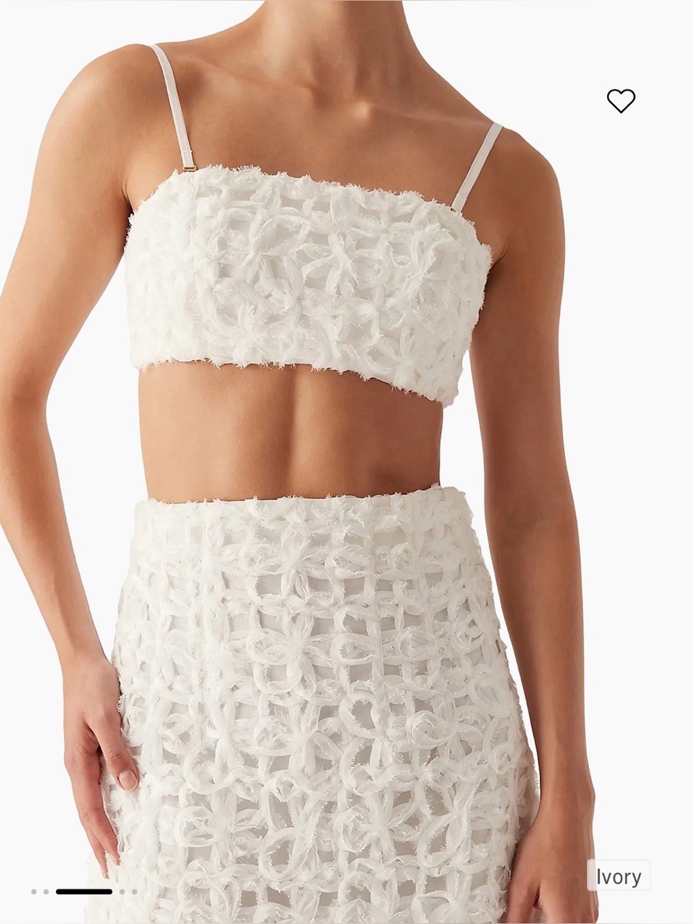 AJE Quintette Textured Bandeau Top AU 4/US 0